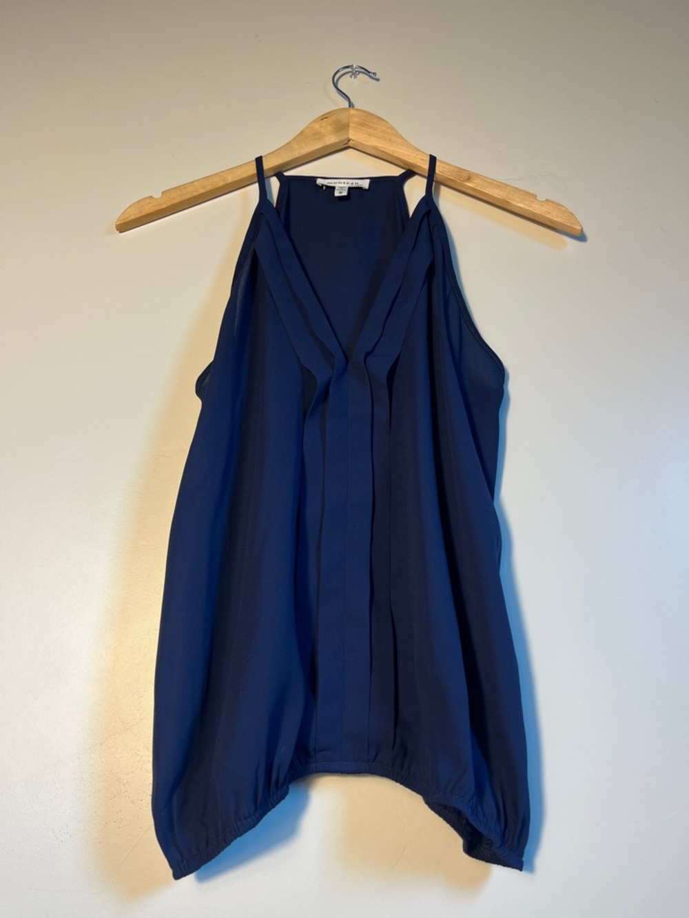 Navy Spaghetti-Strap V-Neck Camisole